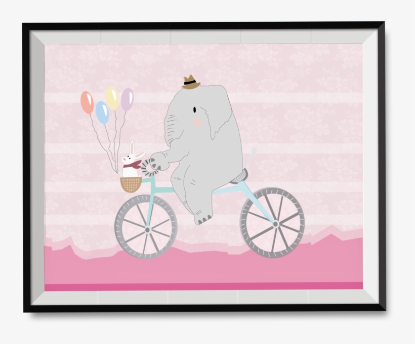 Elefante Rosa - Greeting Card, transparent png #7791485