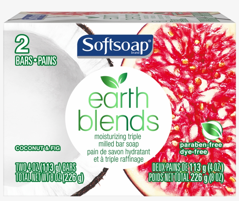 Softsoap Earth Blends Bar Soap, Coconut & Fig, Two - Softsoap Earth Blends Bar Soap, transparent png #7792005
