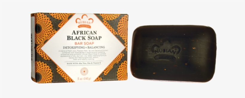 Nubian Heritage African Black Bar Soap 5 Oz Bar - 非洲 黑 皂, transparent png #7792046