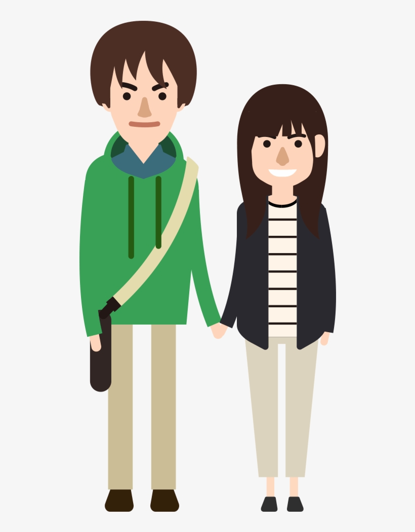 University Students O And A Who Belong To The Same - Cartoon, transparent png #7793698