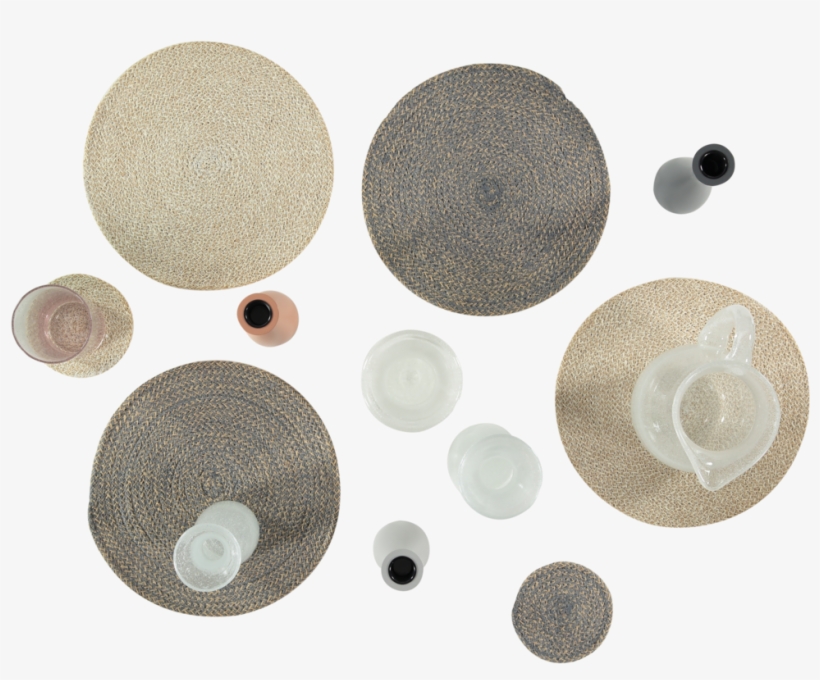 Using Mats Underneath Gives These Clear Glass Products - Circle, transparent png #7794046