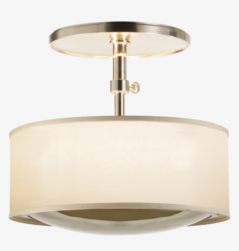 Reflection Semi-flush Hanging Shade In Soft Silv - Ceiling, transparent png #7794176