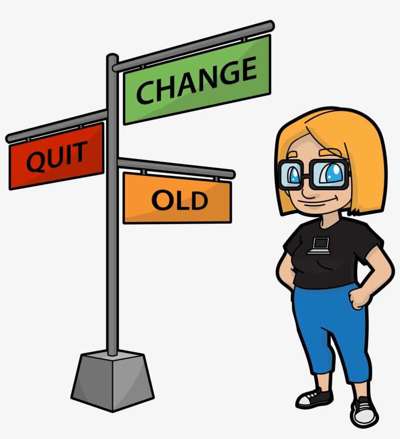 Open - Change Career Cartoon, transparent png #7794318