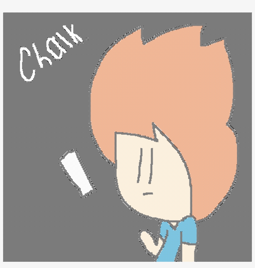 I Tried To Draw With Chalk In Real Life Today - Illustration, transparent png #7795043