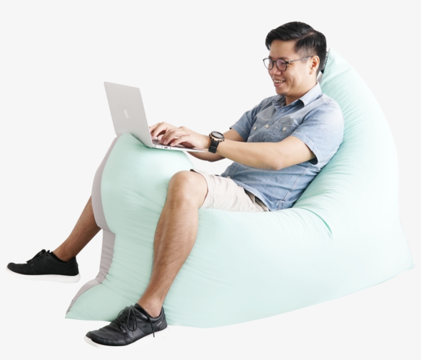Doobsta' Bean Bag Macaron Series - Sitting, transparent png #7795237