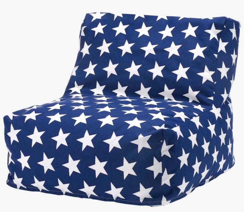 Washable Bean Bag Chair, Navy Star Home > Accessories - Blue And White Stars, transparent png #7795276