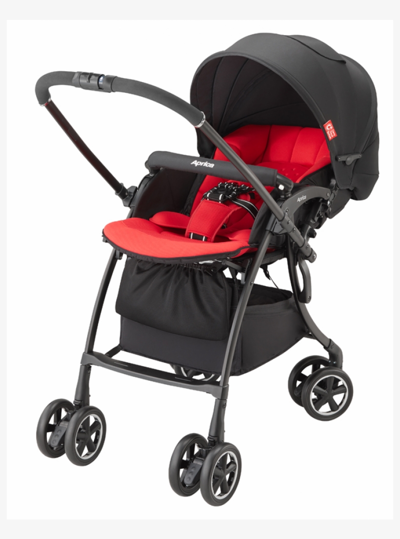 Luxuna Comfort Baby Stroller - Aprica Luxuna Comfort Red, transparent png #7795277