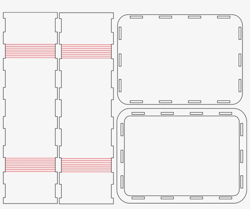 Make The Pattern - Rounded Box Laser Cut, transparent png #7795430