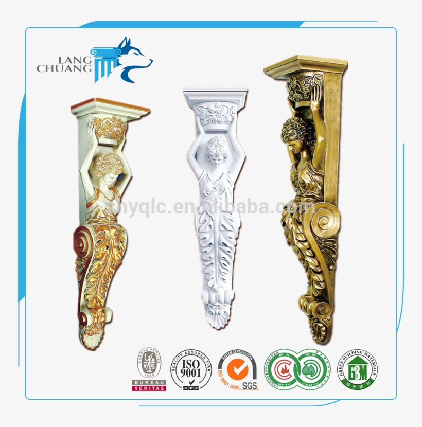 Foam Type Building Materials Interior Door Frame Embellished - Columnas Romanas En Yeso, transparent png #7795629
