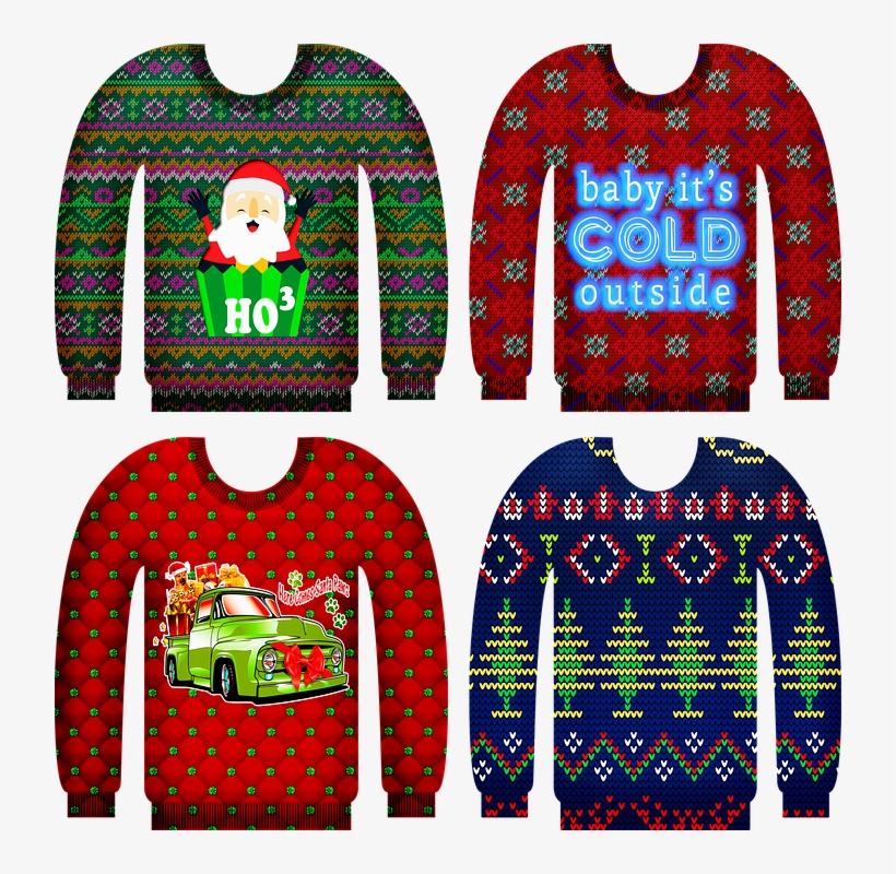 It's Time To Plan Your Office Holiday Party - Ugly Christmas Sweater Png, transparent png #7795630