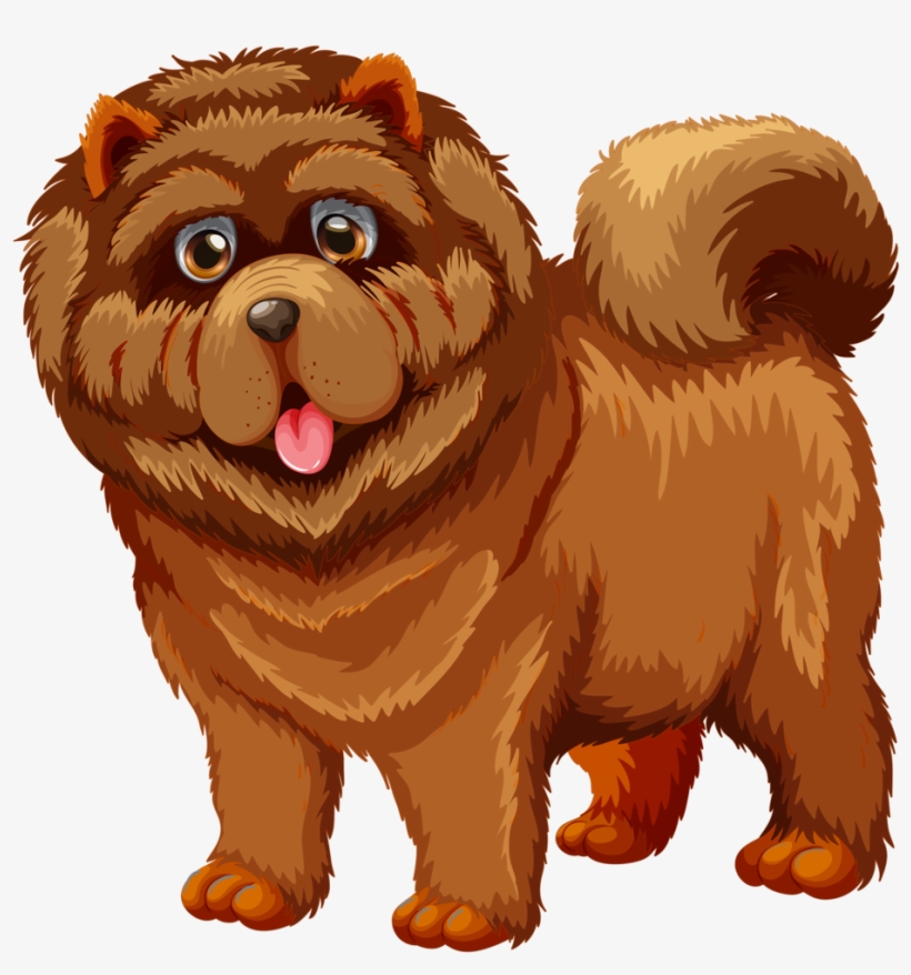 Amp Gatos Dog Clip Art, Stamps And Silhouettes - Chow Chow Dog Vector, transparent png #7795743