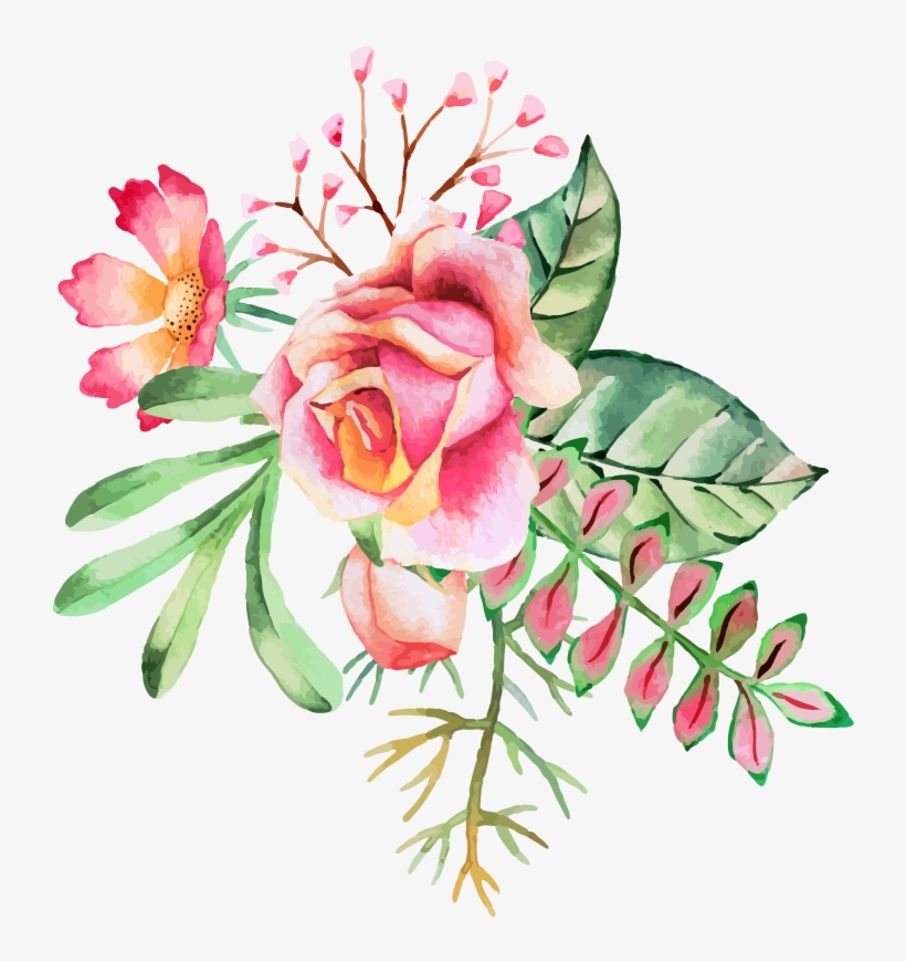 Watercolor Painting Flower Ink, transparent png #7795953