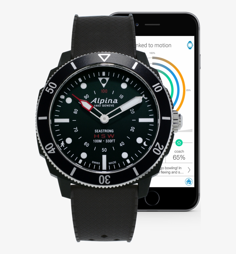 Alpina Seastrong Horological Smartwatch, transparent png #7796094