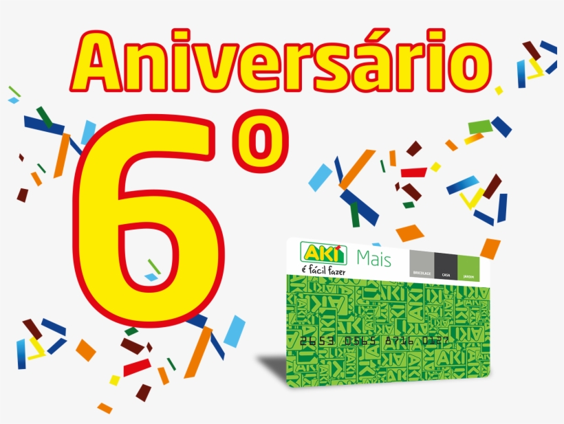 6º Aniversário - Graphic Design, transparent png #7796505