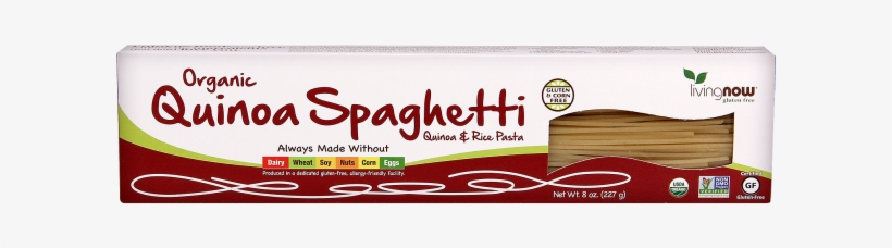 Find In Store - Now Organic Quinoa Spaghetti, transparent png #7796513