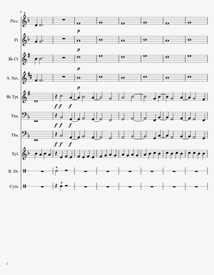 Silhouette Of A Different Kind - Nate's Theme Sheet Music Trumpet, transparent png #7796913