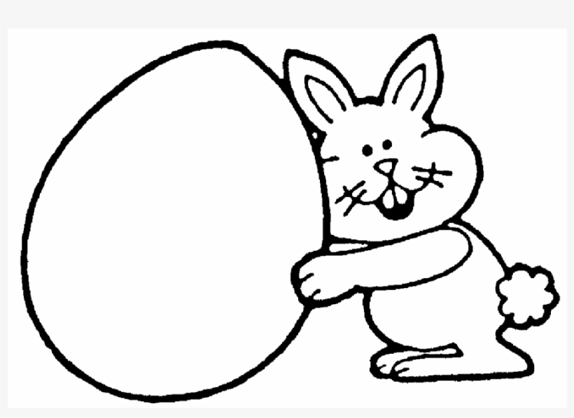 Easter Bunny Rubber Stamp - Easter Coloring Pages, transparent png #7797082