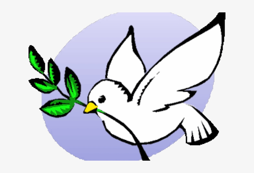 Peace Dove Clipart Fig Leaf - Dove With A Leaf, transparent png #7797218