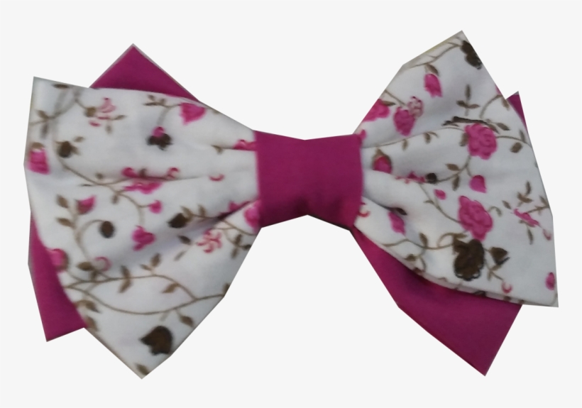 Laço De Cabelo Infantil Com Presilha Floral Pink - Laços De Cabelo Png, transparent png #7798069