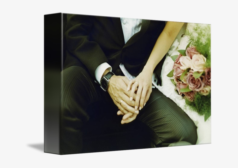 Wedding Couple Analogue By Edward Olive - Holding Hands, transparent png #7798748