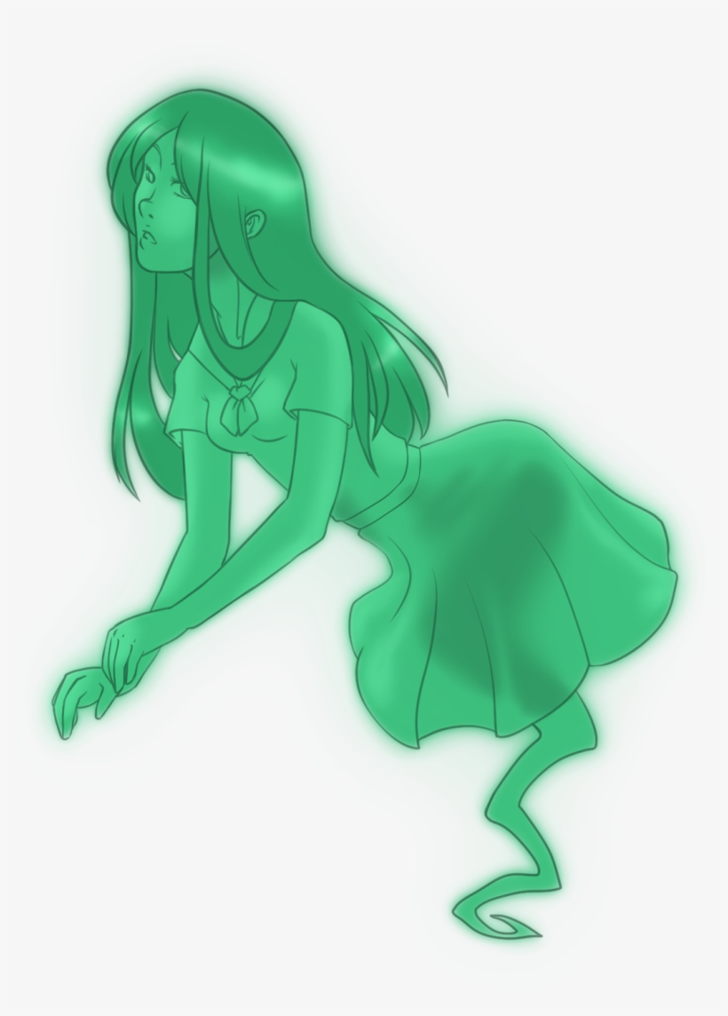 Ghost Girl - Cartoon, transparent png #7798826