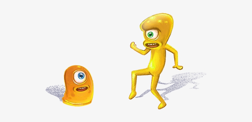 That Tall, Yellow Guy Was Learning How To Fly A Spaceship - Cartoon, transparent png #7799400