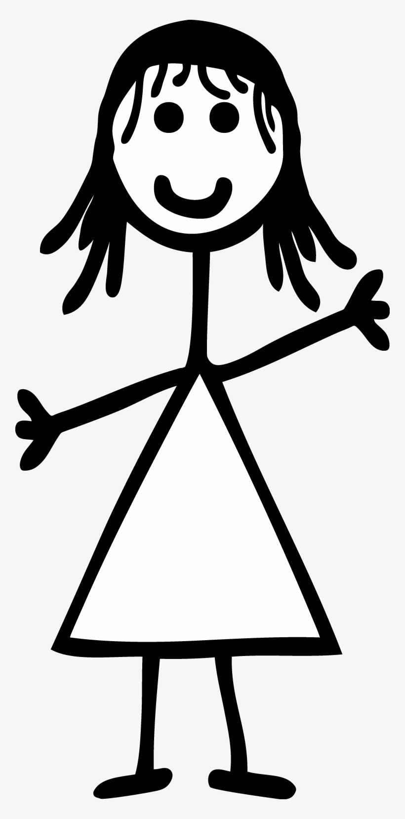 Woman Stick Figure Png - Girl Stick Figure Transparent - Free ...