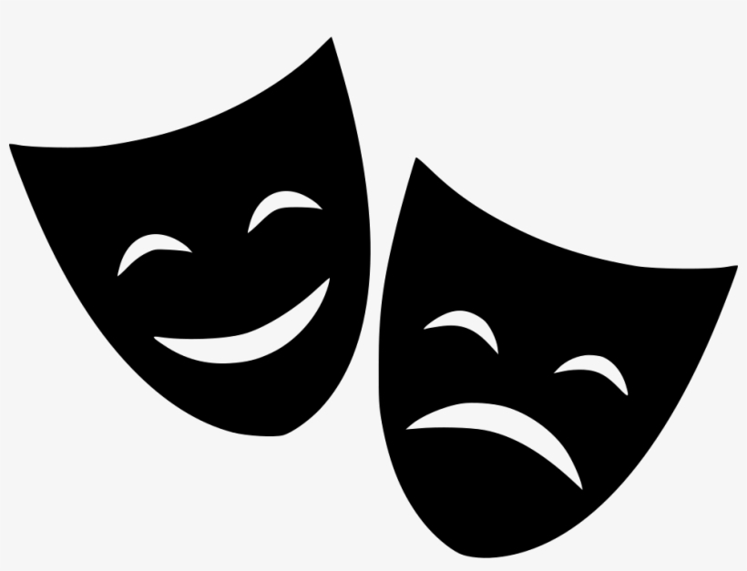 Png File - Happy Sad Mask Vector, transparent png #780175