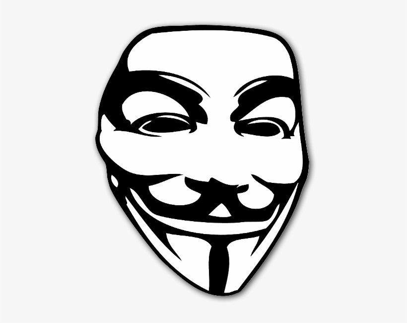 The Guy Fawkes Mask Sticker - Guy Fawkes Mask Png, transparent png #780180