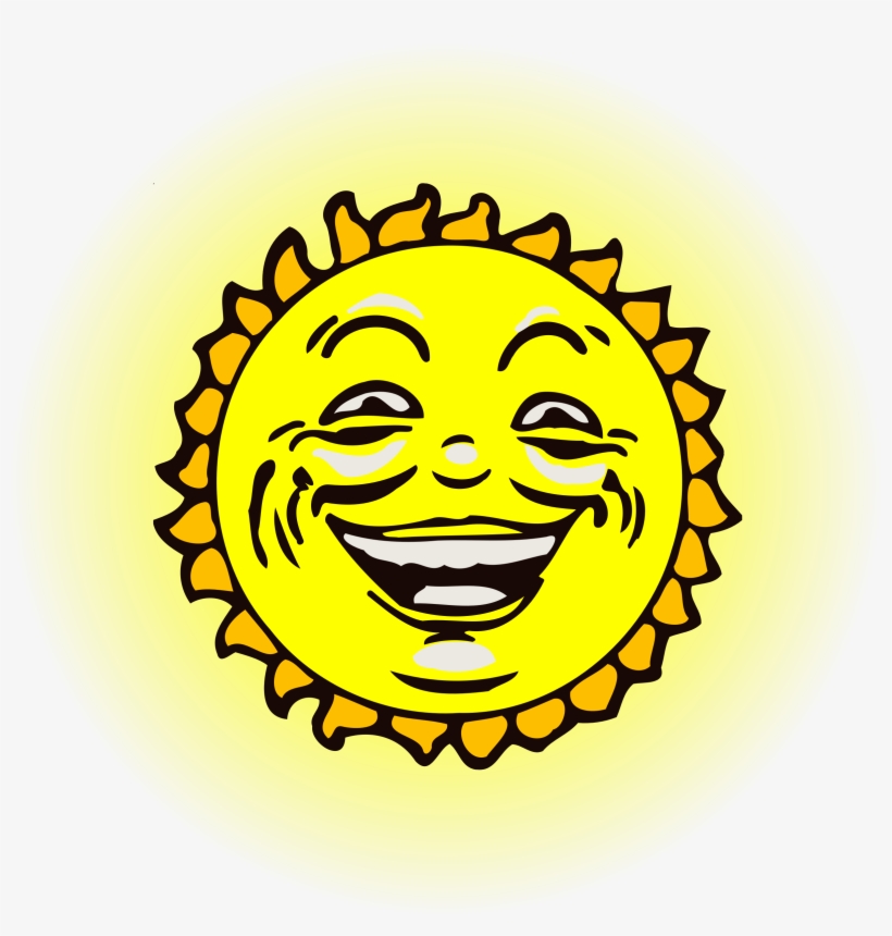 Sun Face 2 Icons Png - Sun With Face On Png, transparent png #780338