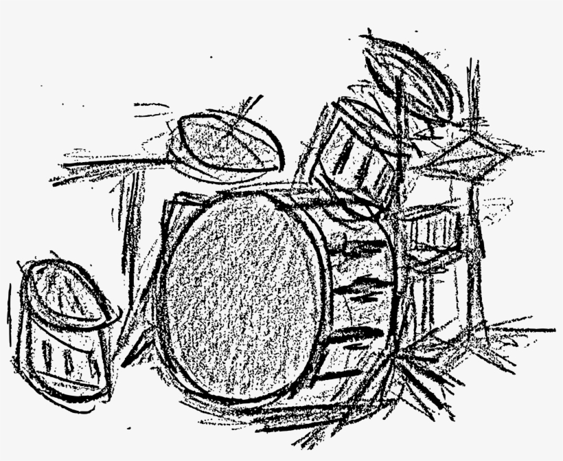 This Free Icons Png Design Of Drum Set In Black And, transparent png #780497