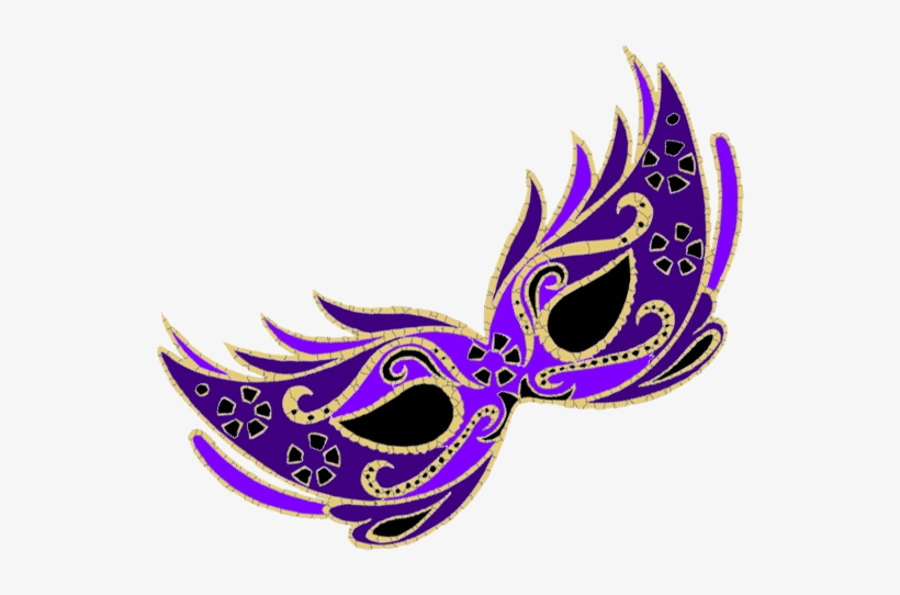 Mask Clipart Purple - Carnival Mask Transparent Background - Free ...
