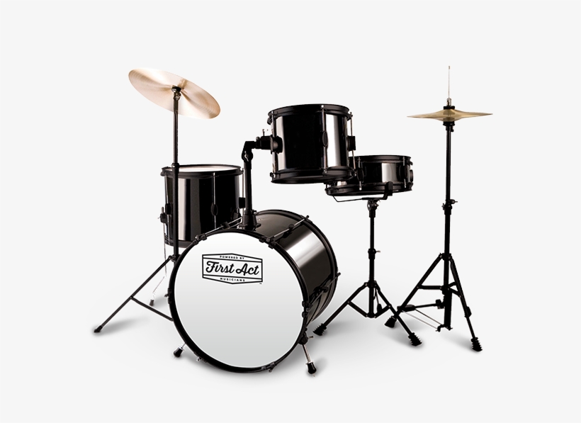 Drum Set - First Act Drum Set Black, transparent png #780750