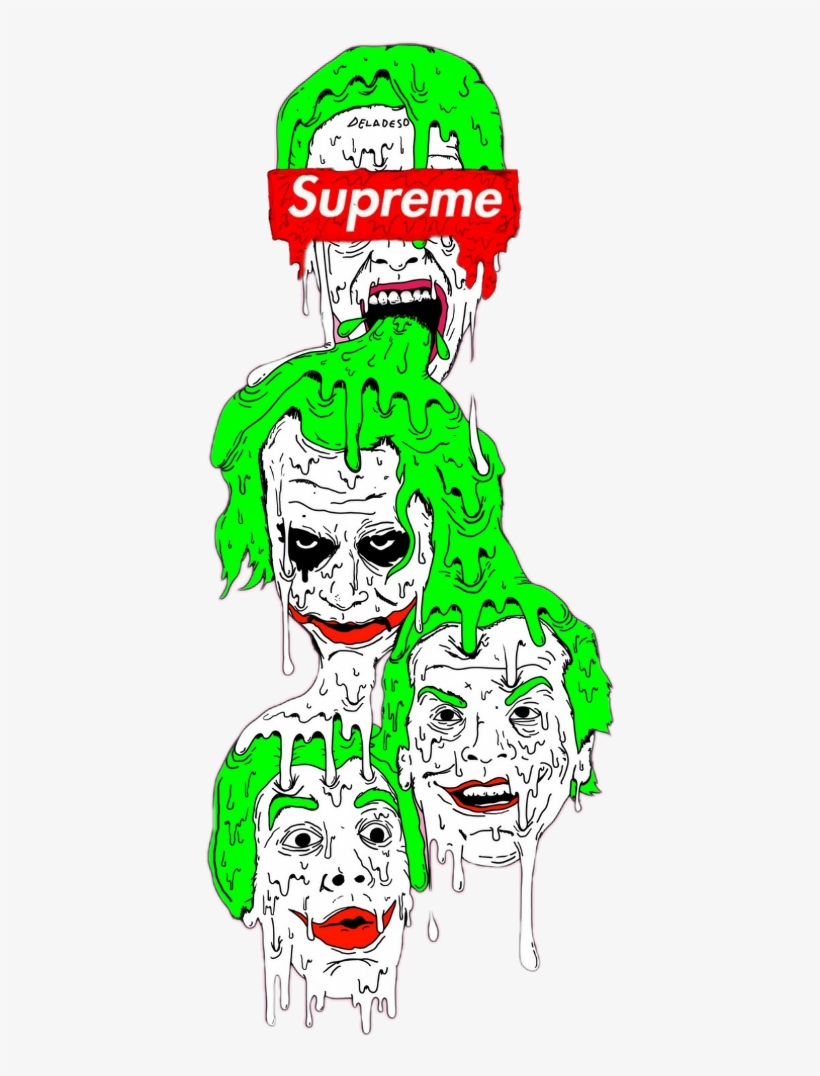 Supreme Jokerface Joker Batman Jokerandharley Harveyden - Joker, transparent png #780898