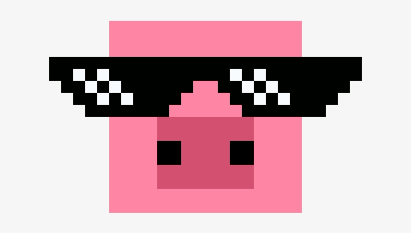 Thug Life Pig - Thug Life Glasses Psd, transparent png #781074