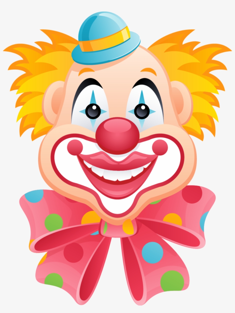 Clown Clipart Smile - Happy Clown Faces Clip Art, transparent png #781096