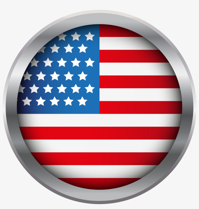 Flag Transparent Pencil And In Color - Bandera Estados Unidos Circulo Png, transparent png #781274