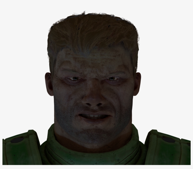Doom Guy Can Not Smile - Quake Champions Doom Guy, transparent png #781376