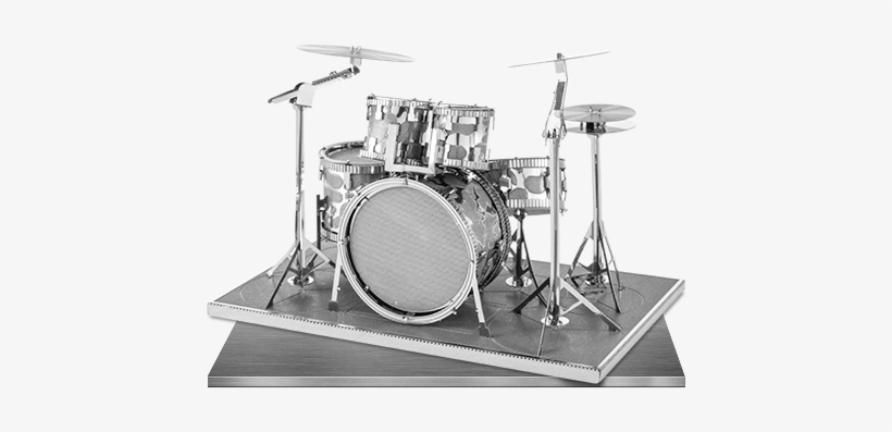 Picture Of Drum Set - Metal Earth Drum Set, transparent png #781398