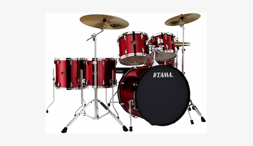 Tama Imperialstar 6-piece Drum Set With Cymbals - Drum Set Tama Imperialstar Red, transparent png #781637