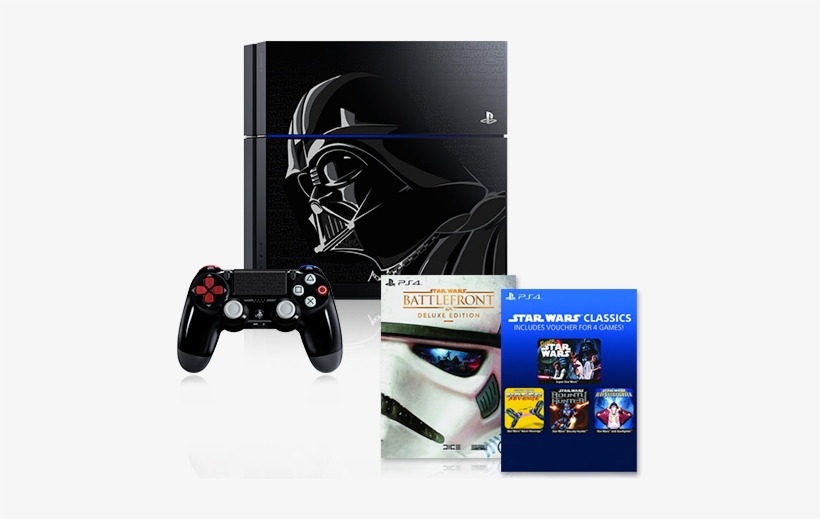 Star Wars Battlefront Ps4console V2 - Playstation 4 Darth Vader Edition, transparent png #781883