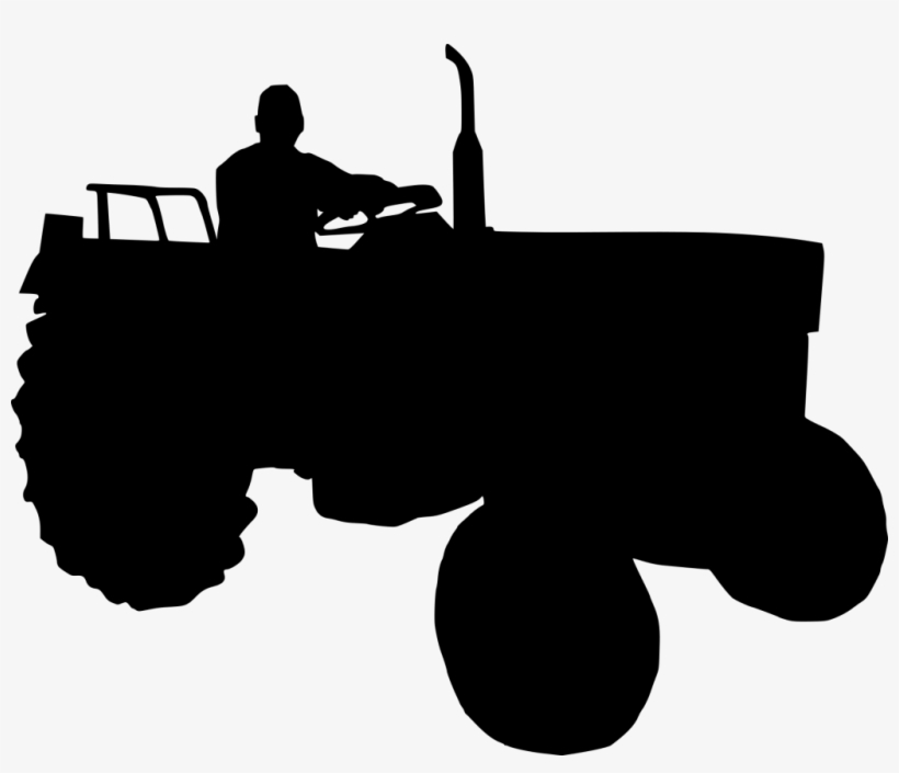 Tire Transparent Silhouette - Tractor Silhouette Png, transparent png #782109