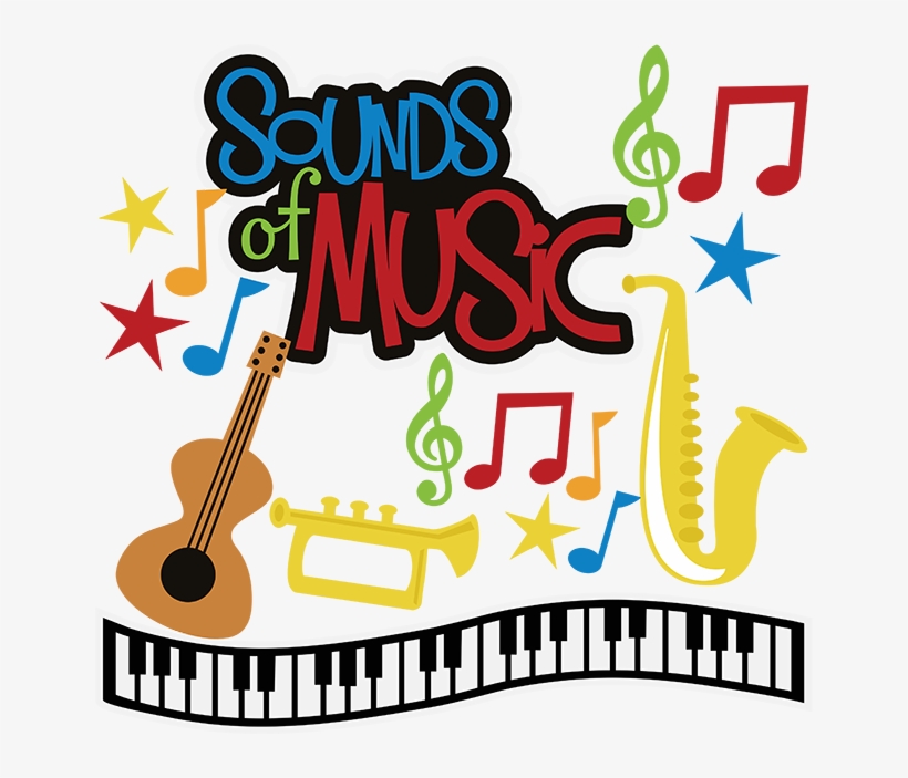 Sounds Of Music Svg Musical Instruments Svg Files Music - Miss Kate Cuttables Music, transparent png #782154