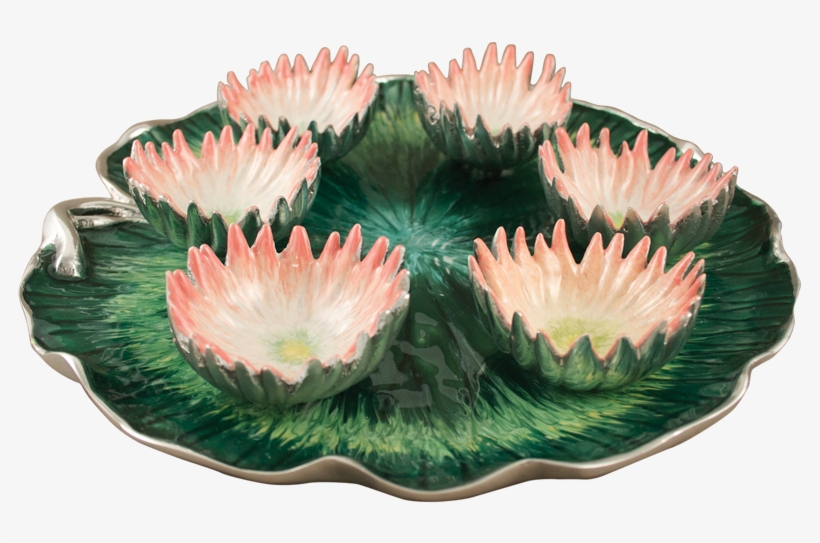 Lily Pad Flowers Passover Seder Plate, transparent png #782243