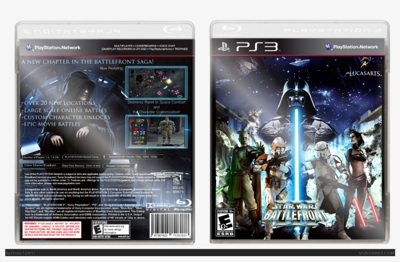 Battlefront Iii Box Art Cover - Star Wars The Force Unleashed, transparent png #782290