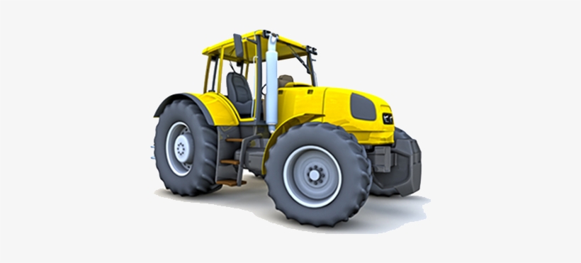 Tractor Auxiliary - Tractor 3d Model Free, transparent png #782350