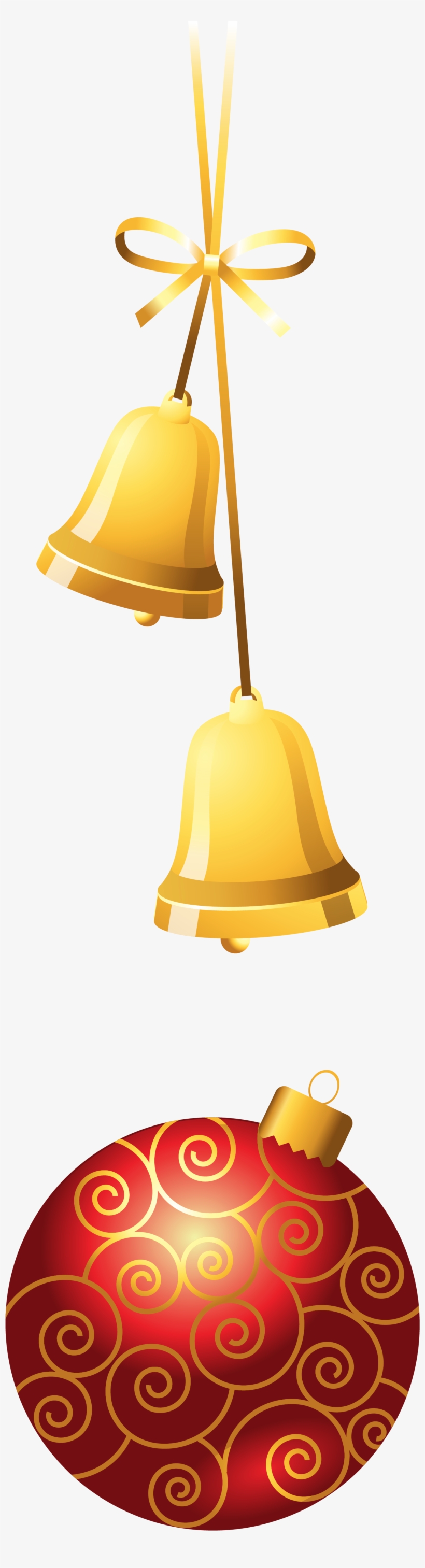 Christmas Bells And Balls Png, transparent png #782579