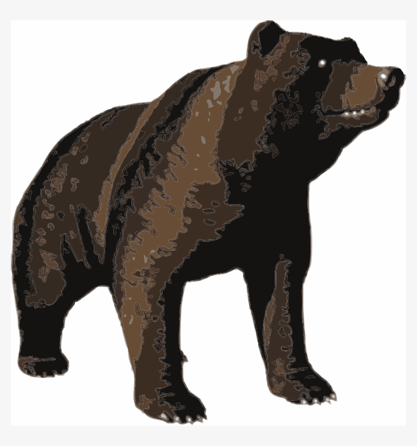 Medium Image - Custom Grizzly Bear Shower Curtain, transparent png #782703