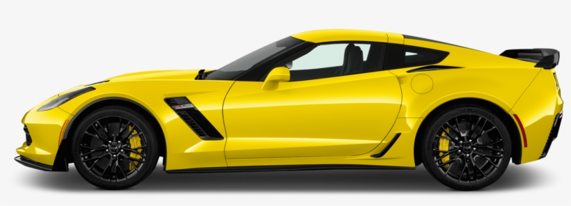 Chevrolet Clipart Yellow Car - Corvette Zr1 Side View, transparent png #783236