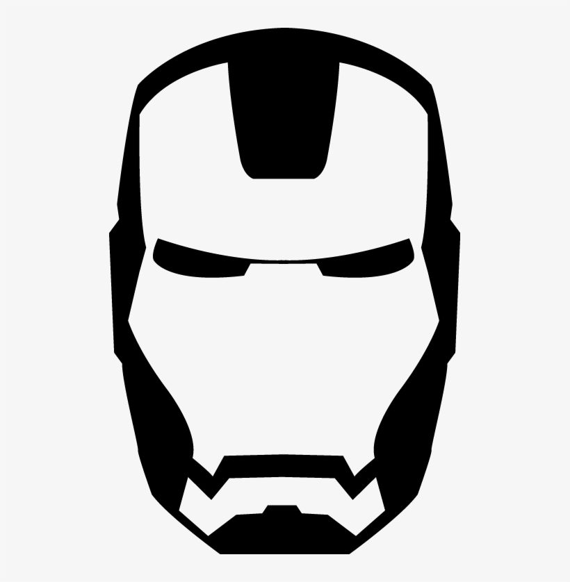 Ironman Vector By Levichong - Iron Man Logo Black And White, transparent png #783299